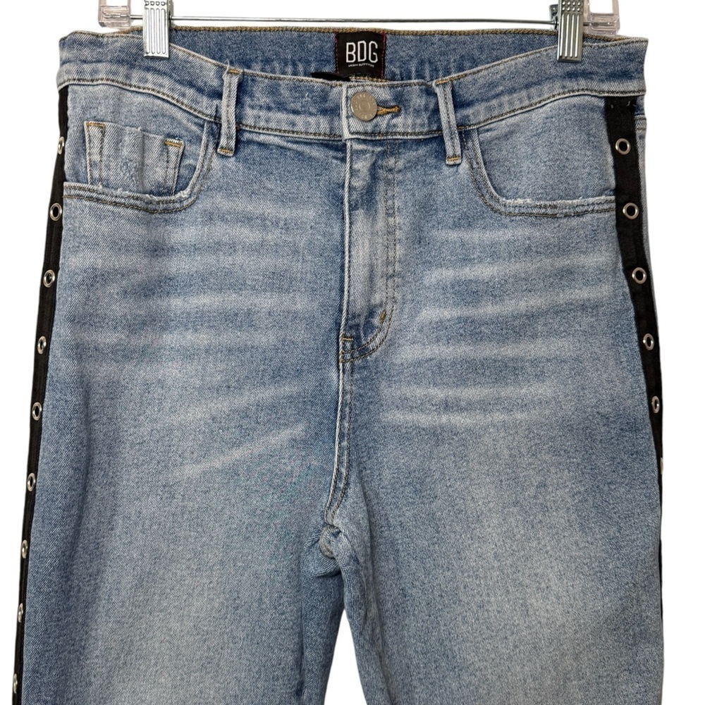 BDG Women's Light Blue Jeans with Black  Grommet Details - Picture 5 of 13